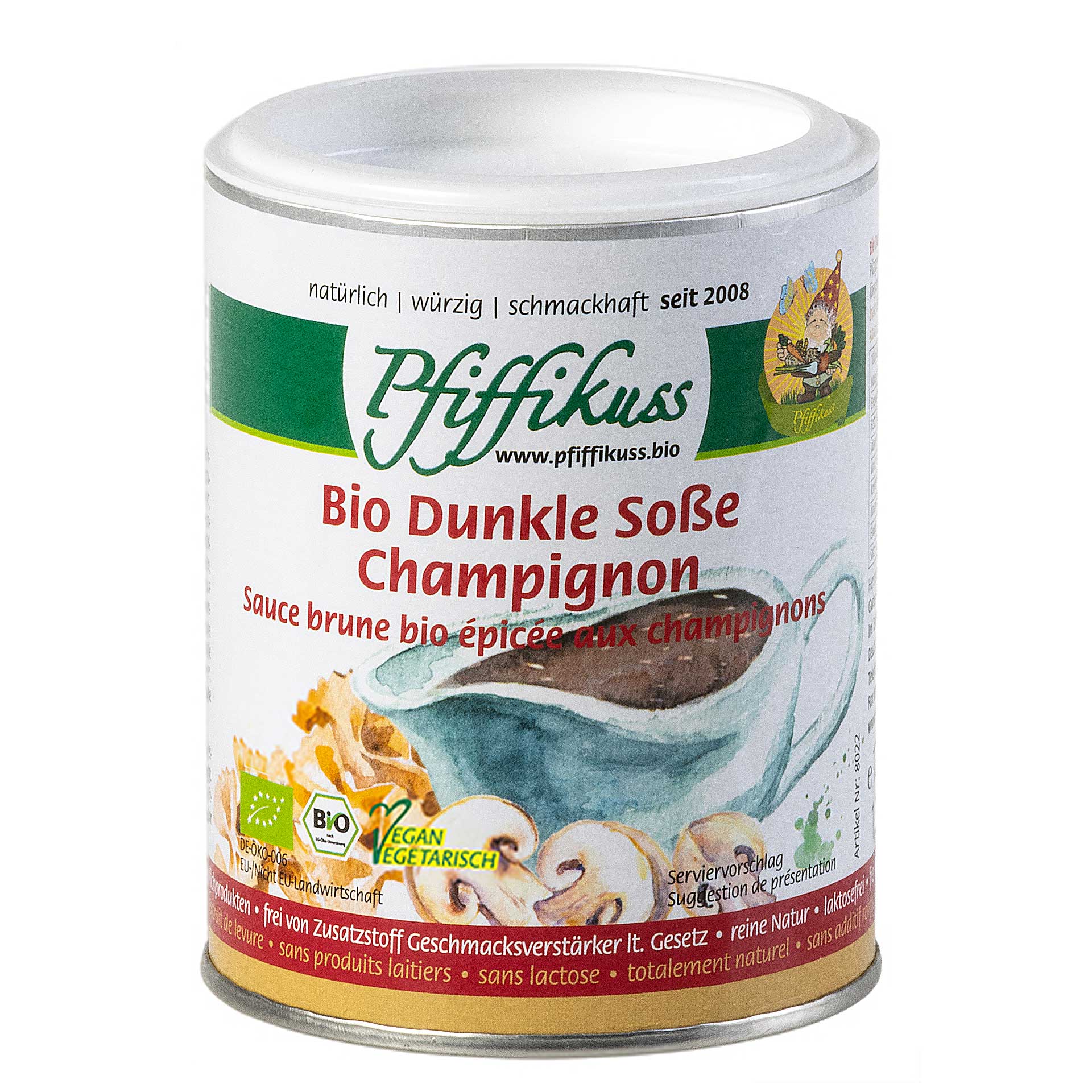 Dunkle Soße Bio mit Champignon 125 g