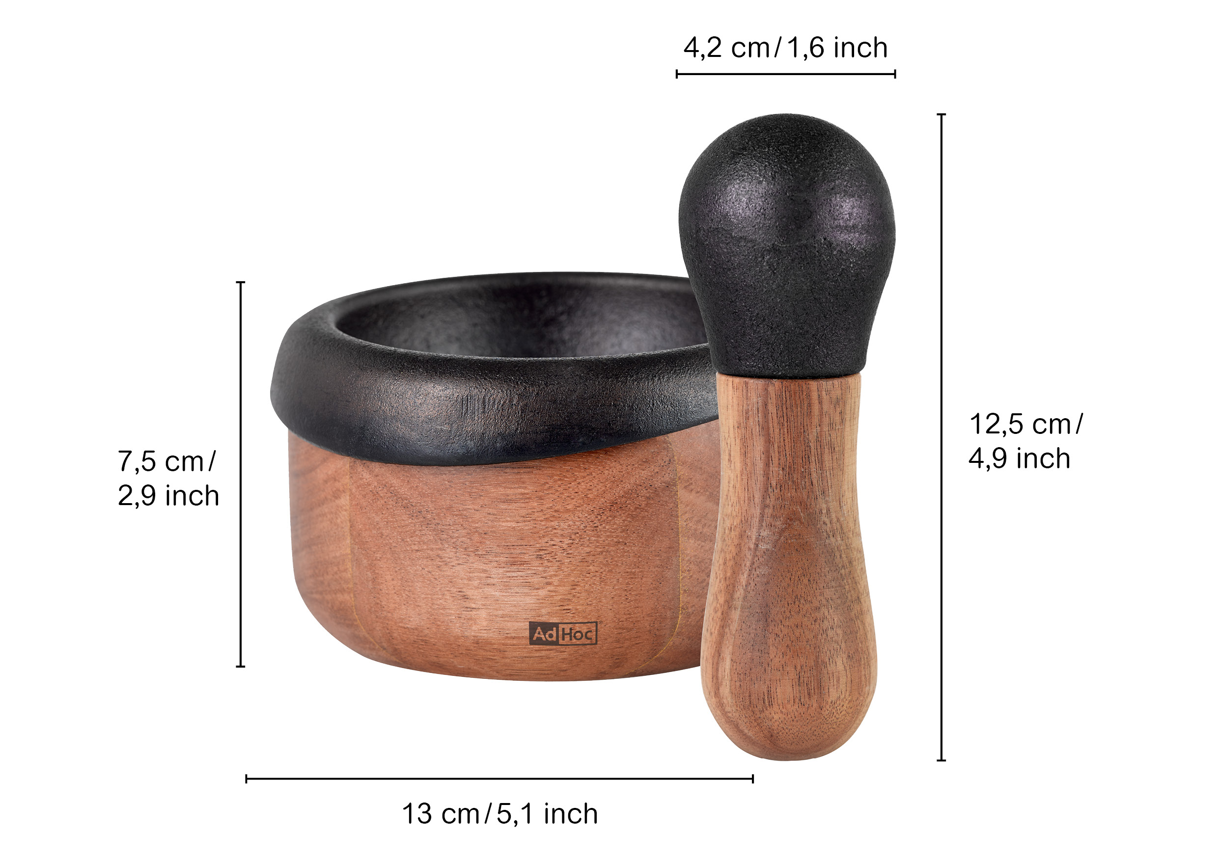 Mörser CRUSH, 2 teiliges Set