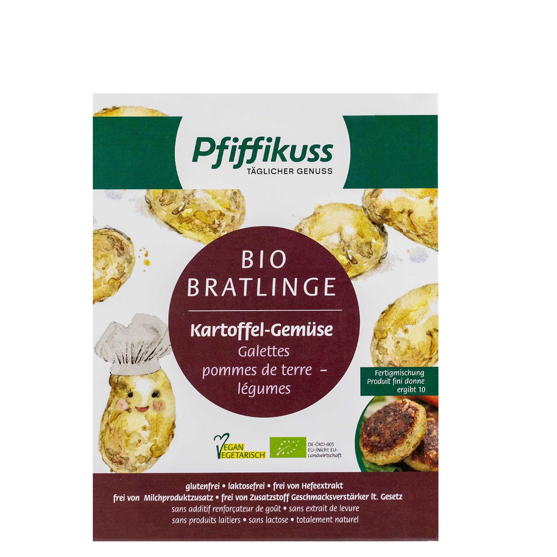 Kartoffel-Gemüse-Bratling Bio 110 g