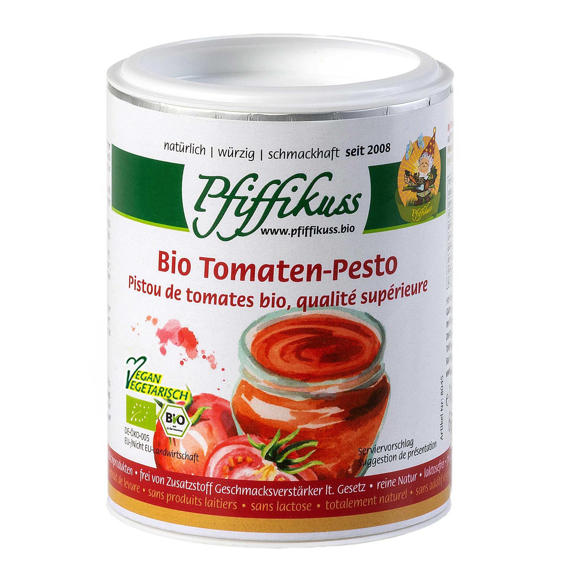 Tomaten-Pesto1920.jpg Tomaten Pesto Bio 100g Dose