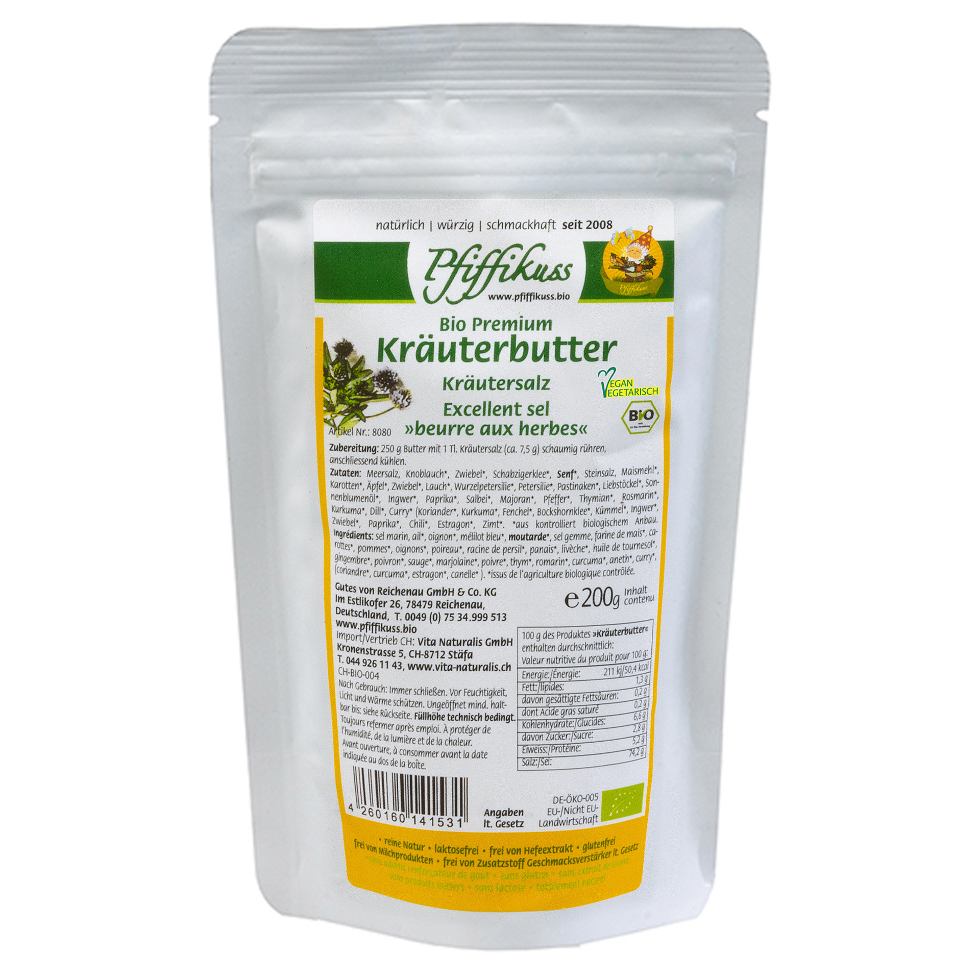 Kräuterbutter Salz Bio Nachfüller 200g