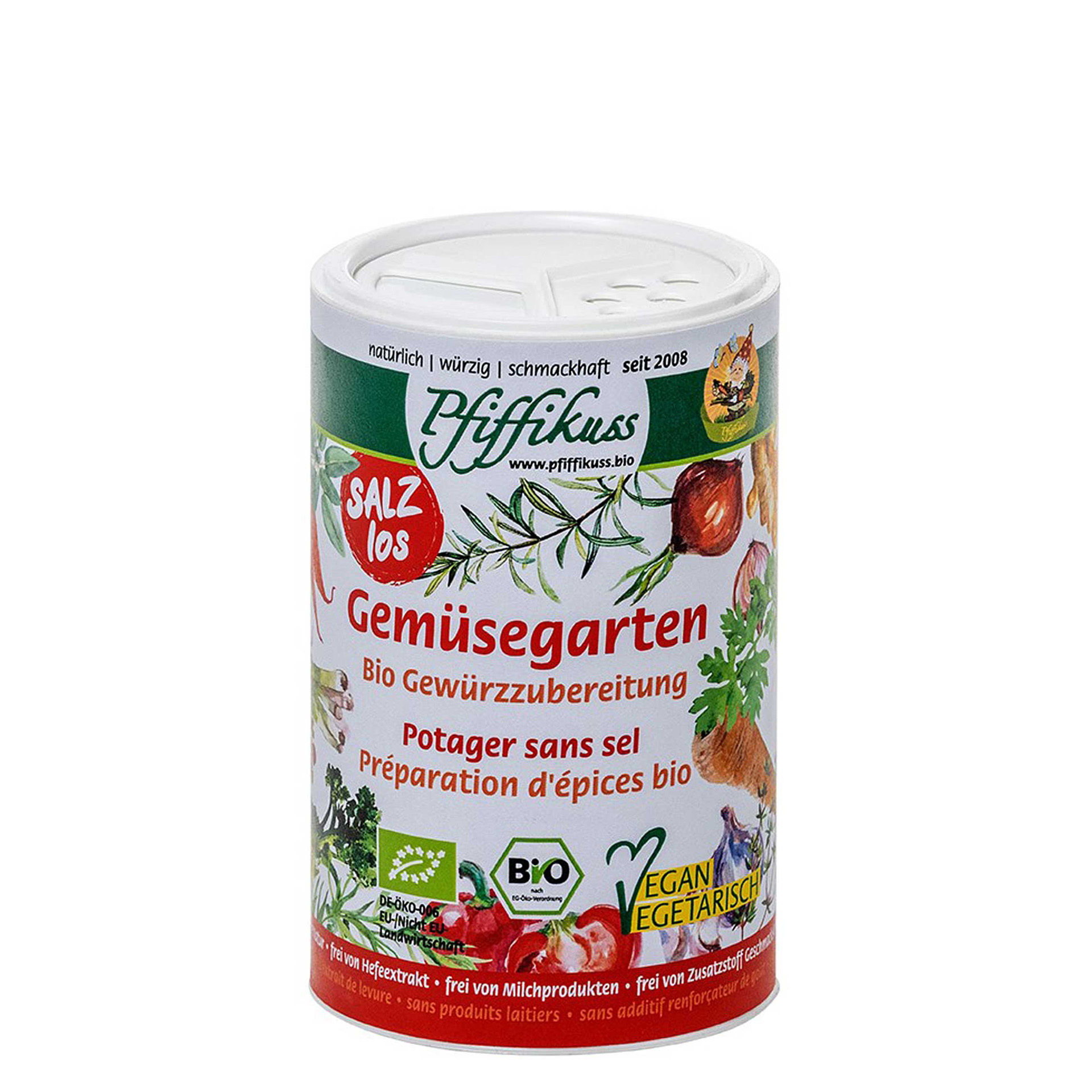 Bio Gewürzmischung Gemüsegarten ohne Salz 60g 