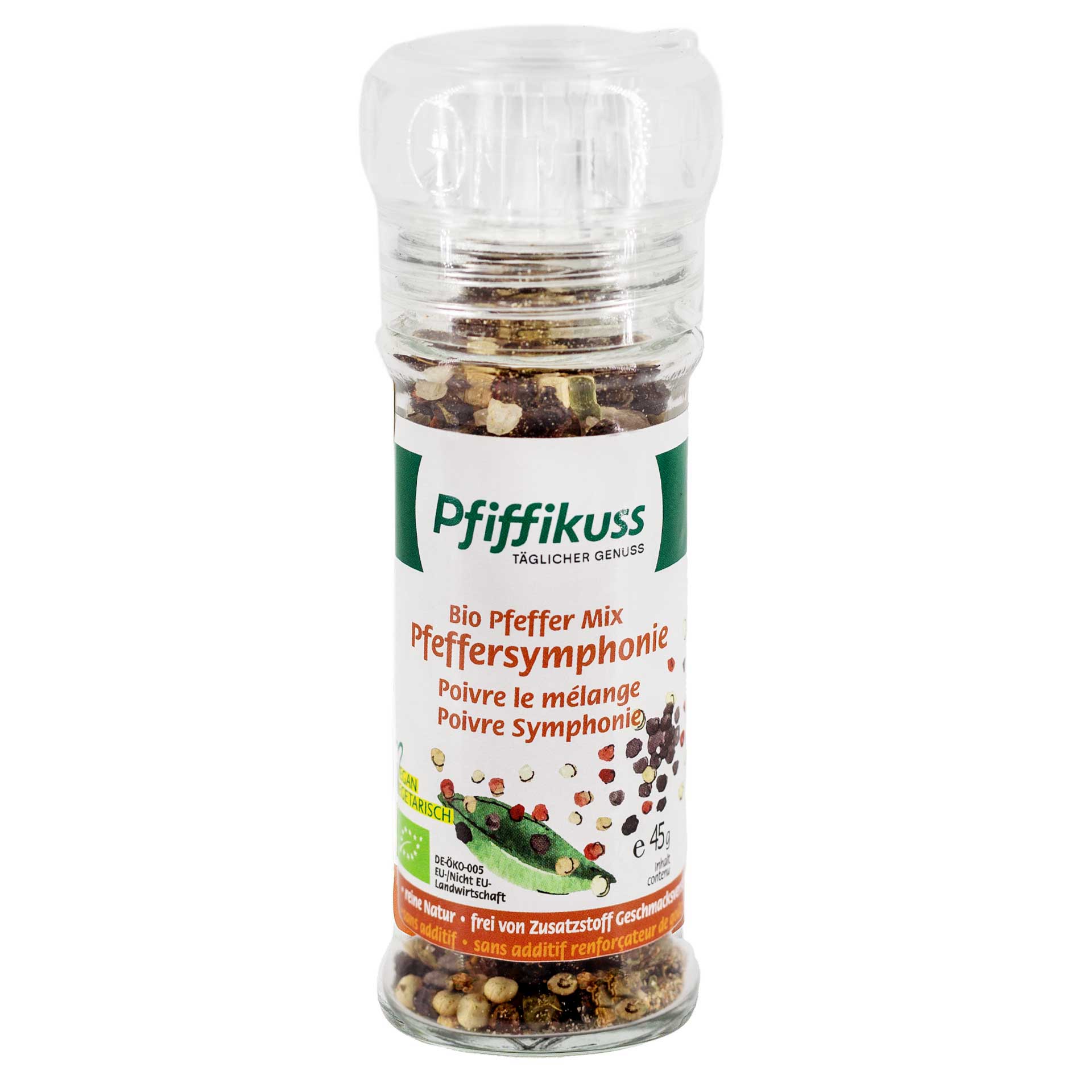Pfeffer Mix Bio Pfeffersymphonie Mühle 45g