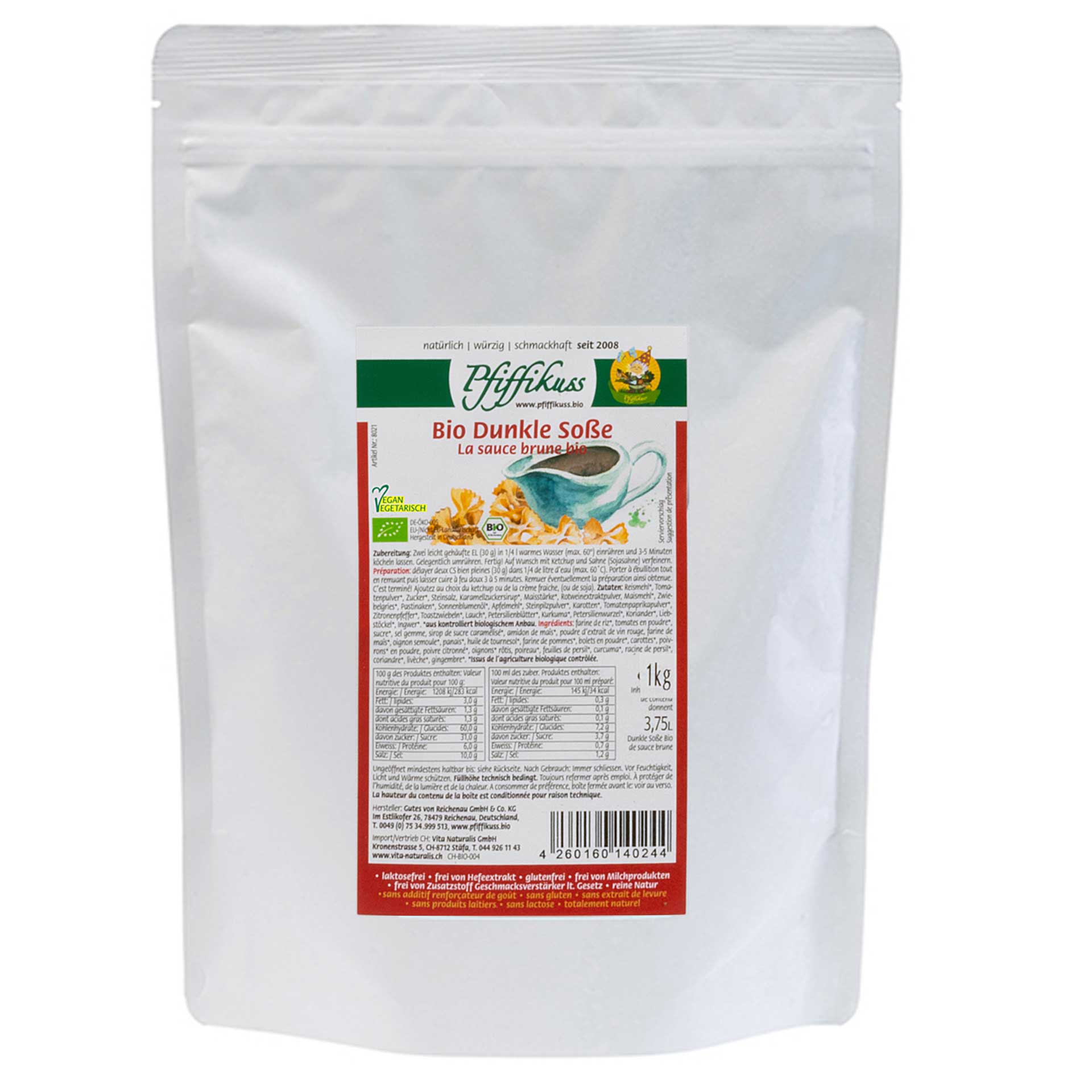 Dunkle Soße Bio Klassik 1kg Endverbraucher