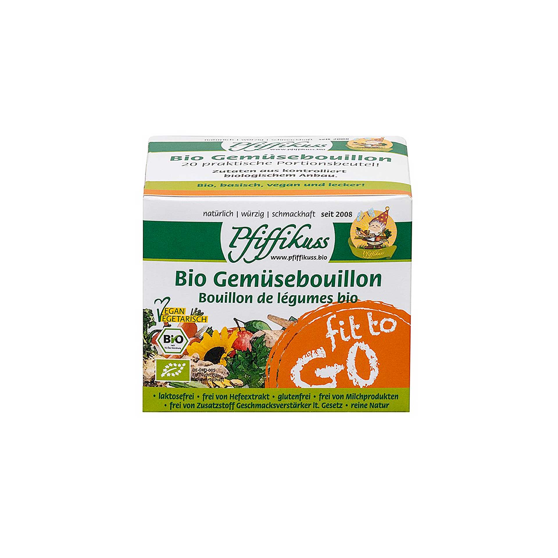 Gemüsebouillon Bio to go Karton 20x7g Briefchen