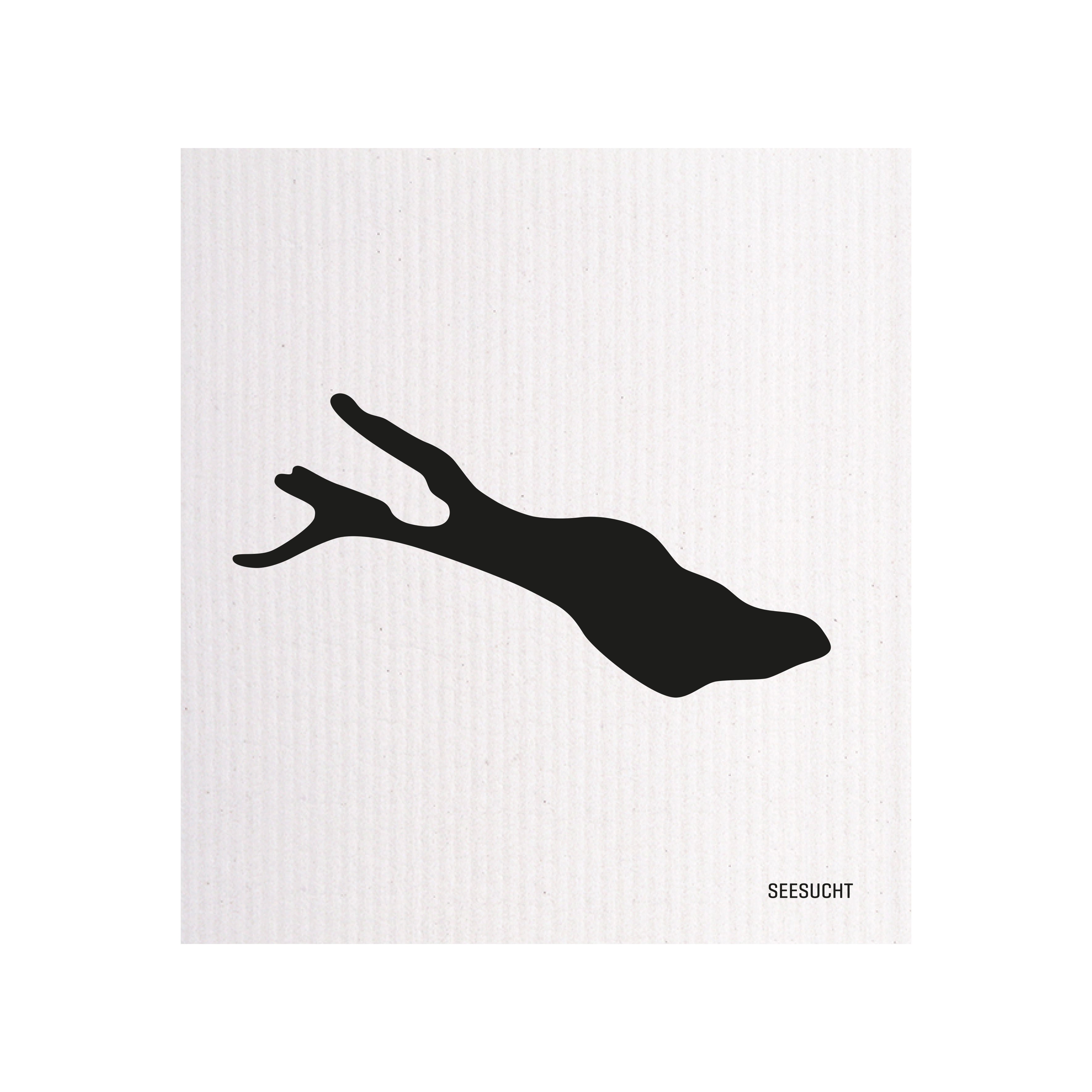 Schwammtuch Bodensee schwarz Seesucht