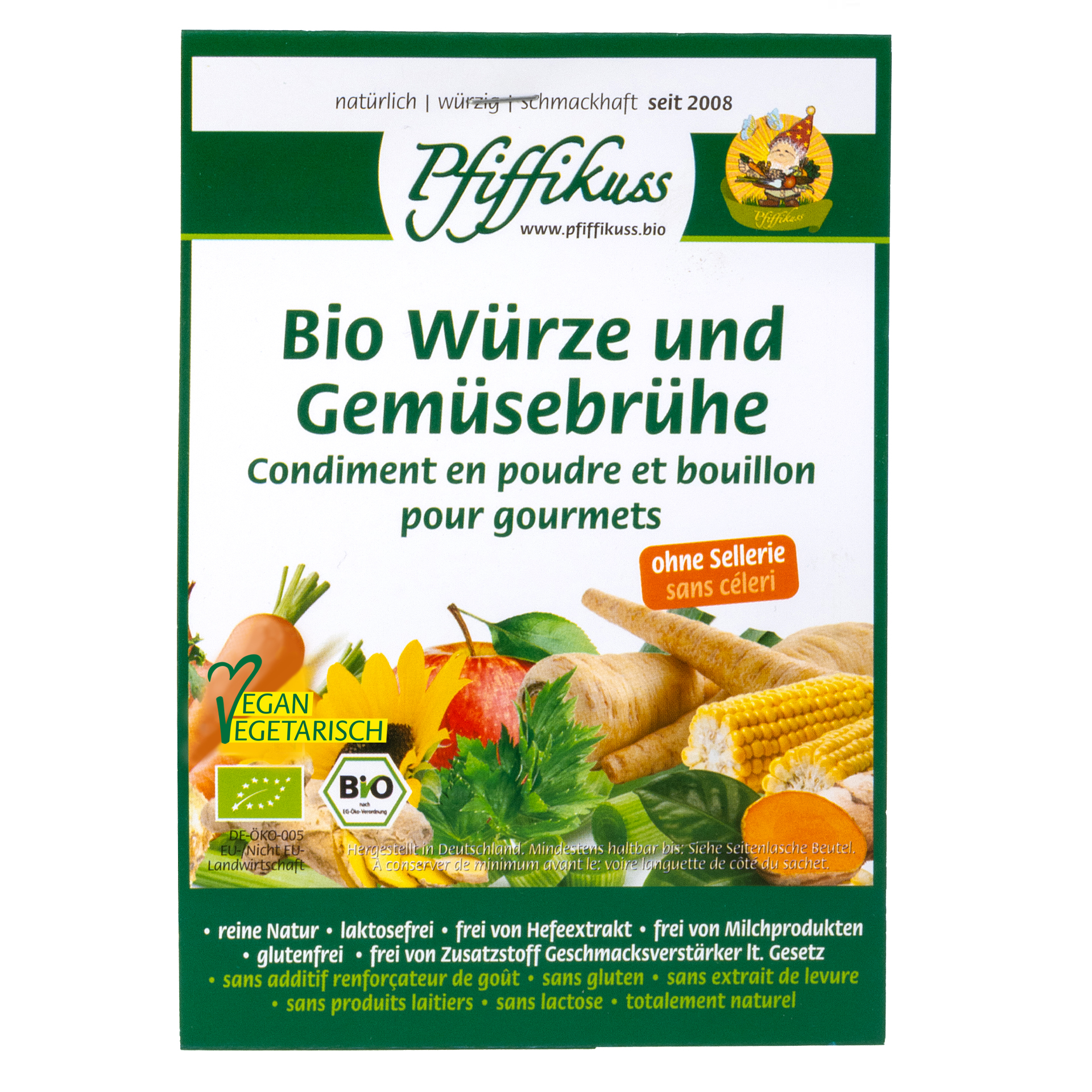 Streuwürze Bio 250 g ohne Sellerie